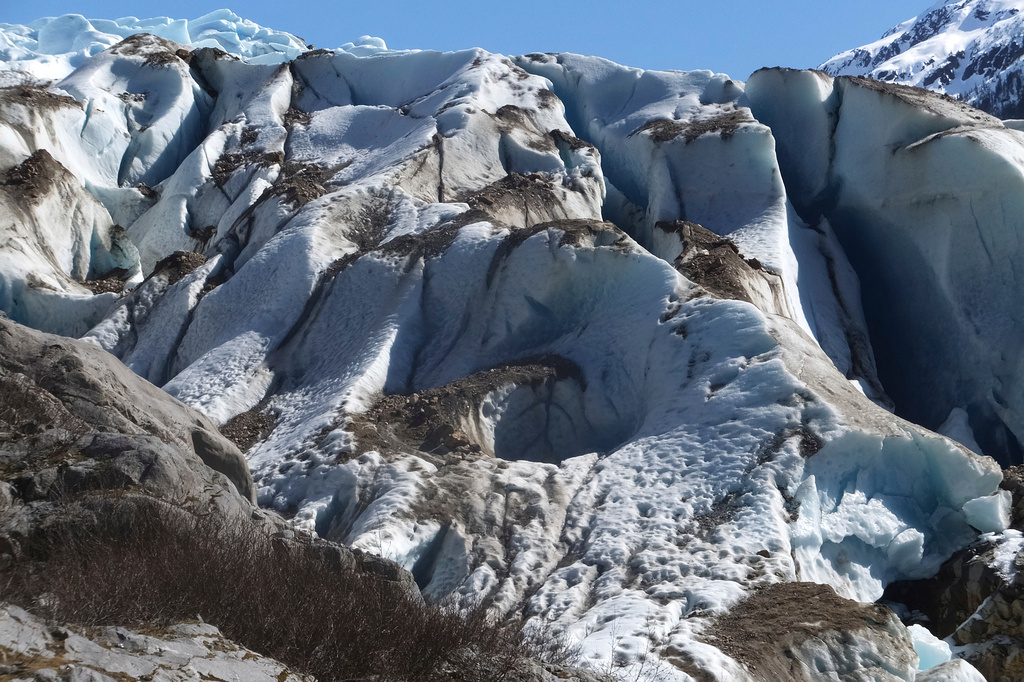 FILE - The Herbert Glacier is seen, April 23, 2017, near Juneau, Alaska, in the Tongass National Forest. (AP Photo/Becky Bohrer, File)
