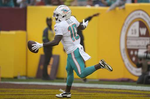 Hill has 2 TDs as the Dolphins beat the Commanders 45-15. They're 9-3 for the 1st time since 2001 - Vimarsana News