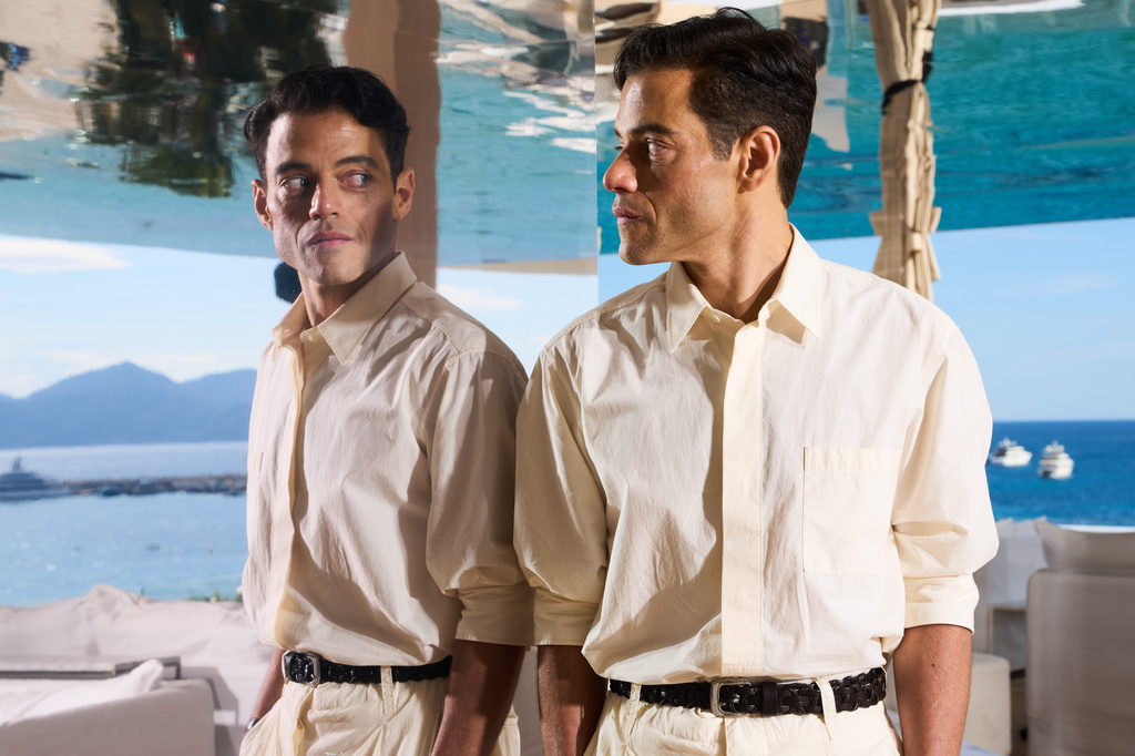 Rami Malek poses for portrait photographs for the film 'The Man I Love' at the 79th international film festival, Cannes, southern France, Tuesday, May 19, 2026. (Photo by Scott A Garfitt/Invision/AP)