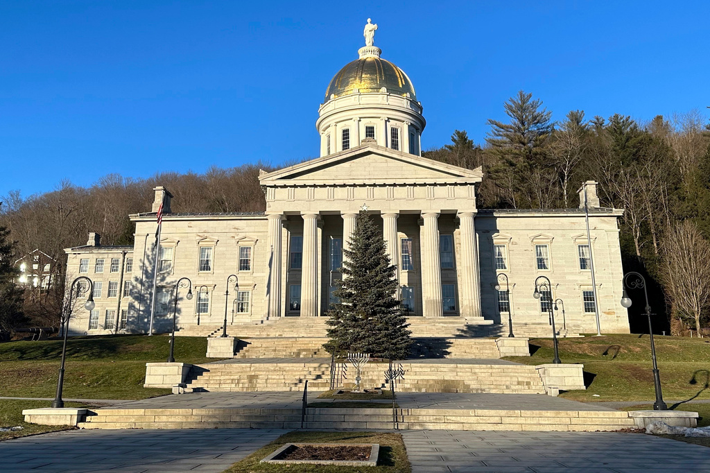 FILE - The Vermont Statehouse is shown Jan. 2, 2024, in Montpelier, Vt. (AP Photo/Lisa Rathke, file)