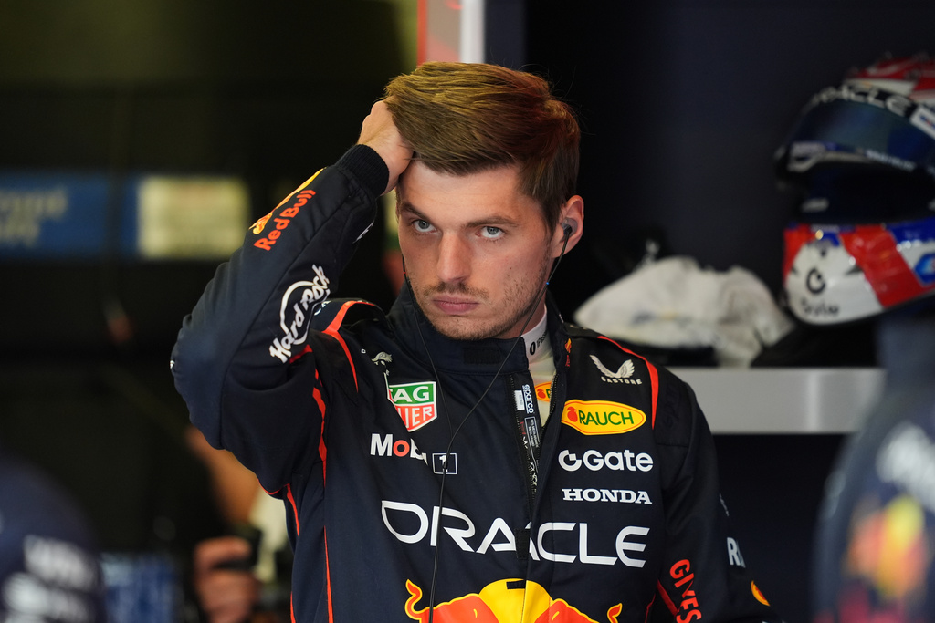 Red Bull driver Max Verstappen of the Netherlands prepares for a practice session for the Formula One Mexico Grand Prix auto race at the Hermanos Rodriguez racetrack in Mexico City, Friday, Oct. 24, 2025. (AP Photo/Moises Castillo)