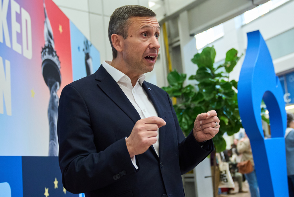 Democratic National Chairman Ken Martin attends Crooked Con, Friday, Nov. 7, 2025, in Washington. (AP Photo/Jacquelyn Martin)