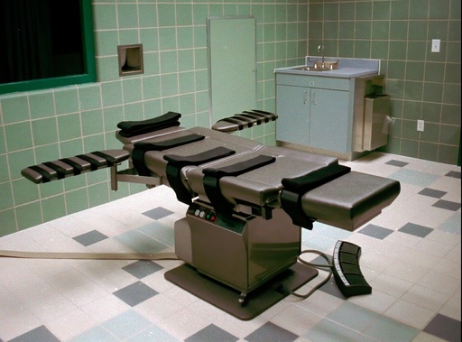 FILE - The interior of the U.S. Penitentiary execution room is seen March 22, 1995, in Terre Haute, Ind. (AP Photo/Chuck Robinson, File) FILE - The interior of the U.S. Penitentiary execution room is seen March 22, 1995, in Terre Haute, Ind. (AP Photo/Chuck Robinson, File)