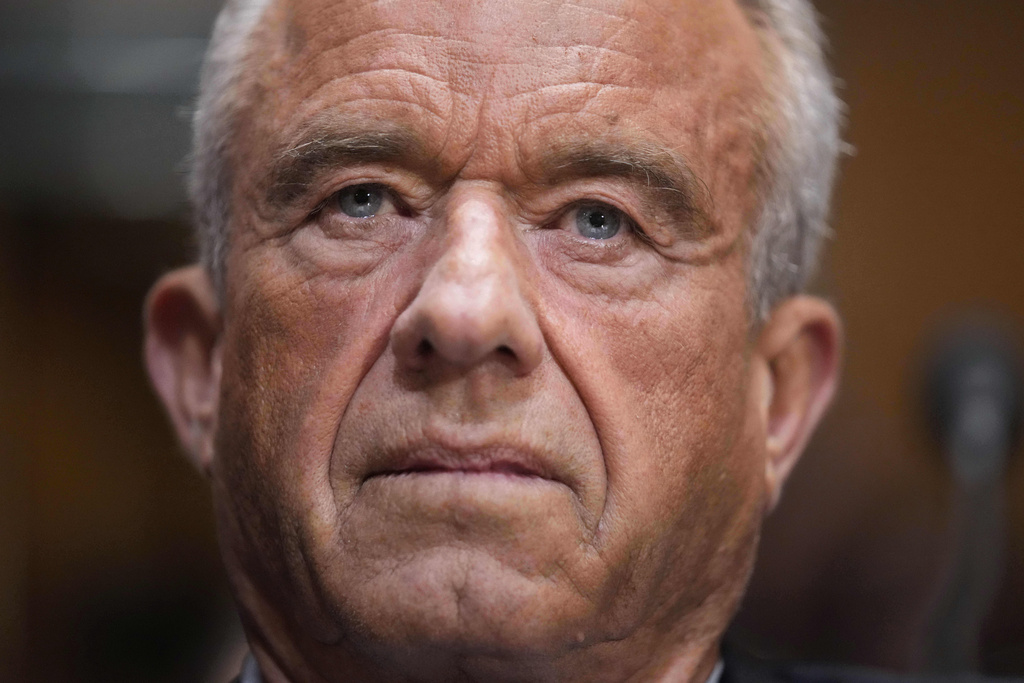 Secretary of Health and Human Services Robert F. Kennedy Jr., appears before the Senate Finance Committee, on Capitol Hill in Washington, Thursday, Sept. 4, 2025. (AP Photo/Mark Schiefelbein)