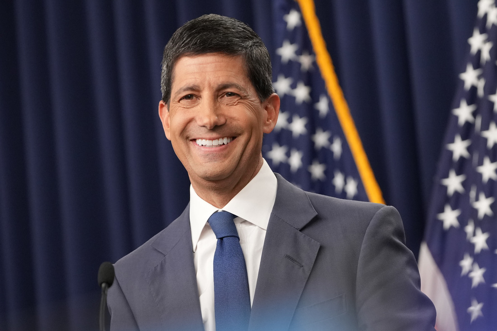 Federal Reserve Board Chairman Kevin Warsh speaks at a news conference at the Federal Reserve in Washington, Wednesday, July 29, 2026. (AP Photo/Mark Schiefelbein)