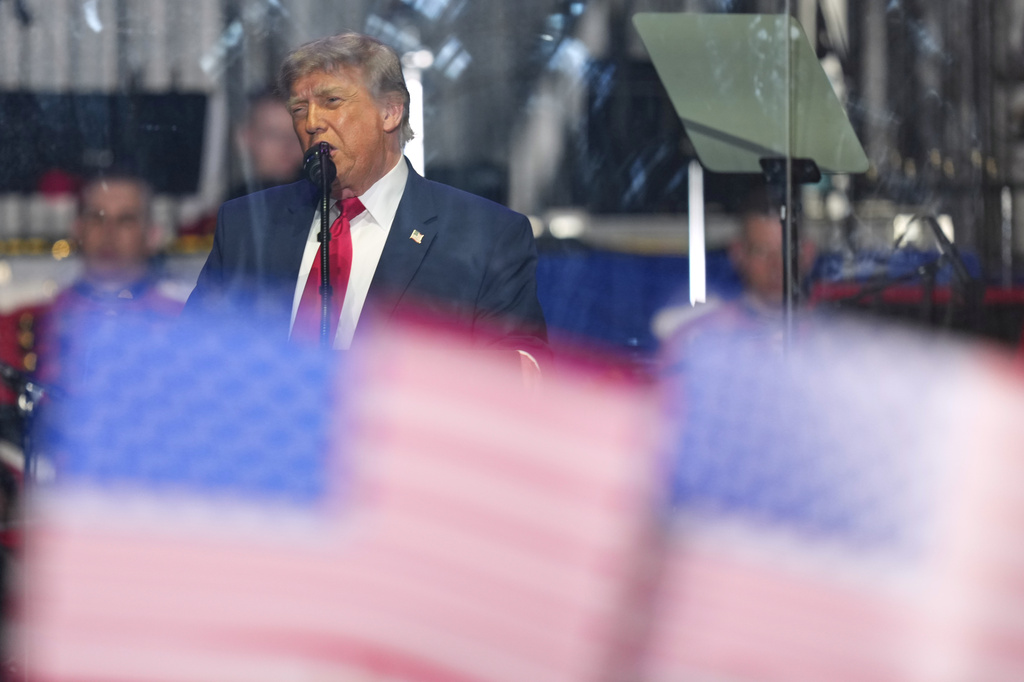 President Donald Trump speaks at the opening of the Great American State Fair on the National Mall, Wednesday, June 24, 2026, in Washington. (AP Photo/Alex Brandon)