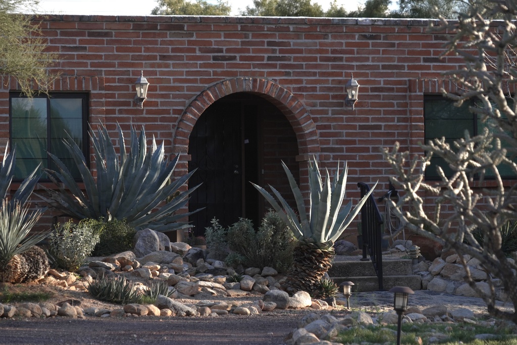 Nancy Guthrie’s home in Tucson, Ariz., on Saturday, Feb. 7, 2026 (AP Photo/Ty ONeil)