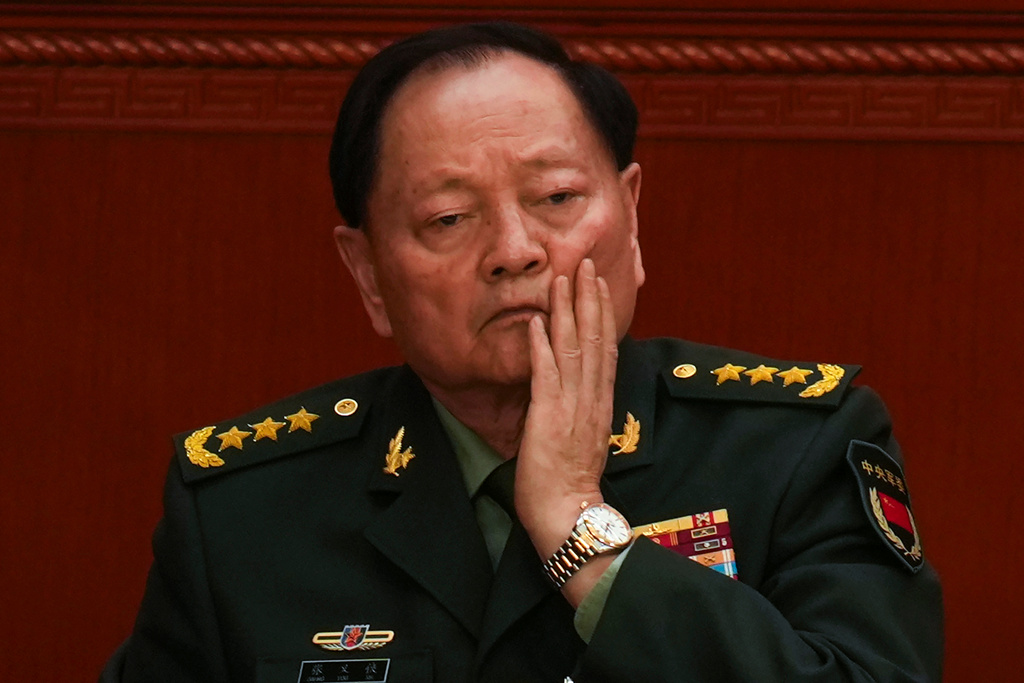 FILE - Gen. Zhang Youxia, vice chairman of China's Central Military Commission attends the opening session of the National People's Congress (NPC) at the Great Hall of the People in Beijing, China, March 5, 2025. (AP Photo/Ng Han Guan, File)