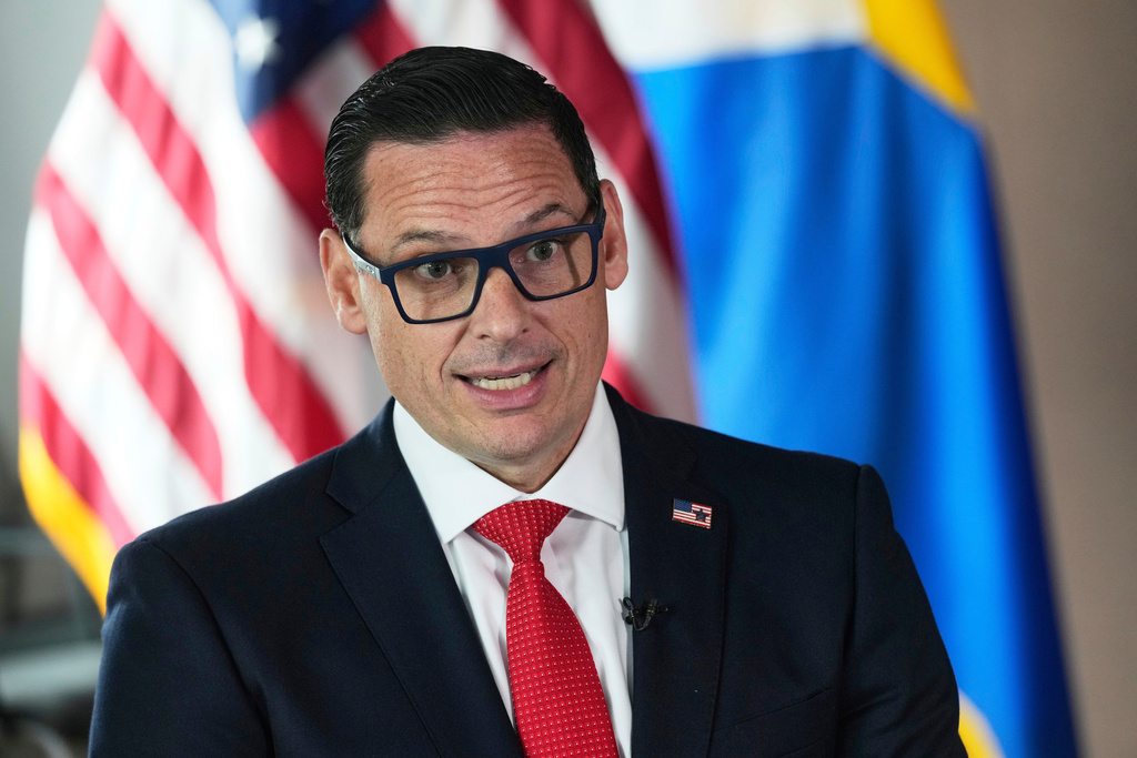 U.S. Secret Service Special Agent in Charge Matt McCool is interviewed in the agency's New York Field Office, in the Brooklyn borough of New York, Monday, Sept. 22, 2025. (AP Photo/Richard Drew)