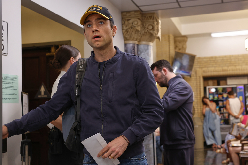 This image released by HBO Max shows Patrick Ball in a scene from "The Pitt." (Warrick Page/HBO Max via AP)