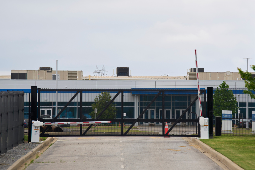 FILE - The xAI data center is seen, May 7, 2025, in Memphis, Tenn. (AP Photo/George Walker IV, File)