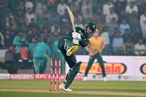 Pakistan's Saim Ayub plays a shot during the second T20 cricket match between Pakistan and South Africa, in Lahore, Pakistan, Friday, Oct. 31, 2025. (AP Photo/K.M. Chaudary) Pakistan's Saim Ayub plays a shot during the second T20 cricket match between Pakistan and South Africa, in Lahore, Pakistan, Friday, Oct. 31, 2025. (AP Photo/K.M. Chaudary)