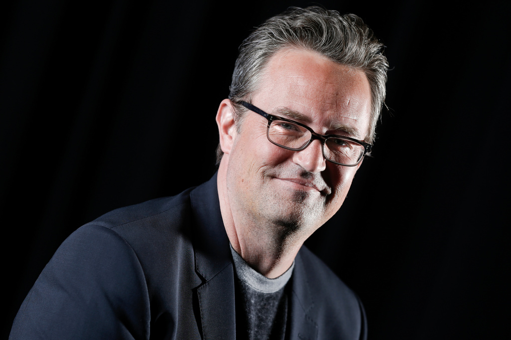 FILE - Matthew Perry poses in New York, Feb. 17, 2015. (Photo by Brian Ach/Invision/AP, File)