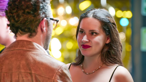 This image released by Netflix shows contestant Alejandra Caletti in a scene from "Love is Blind: México." (Netflix via AP) This image released by Netflix shows contestant Alejandra Caletti in a scene from "Love is Blind: México." (Netflix via AP)