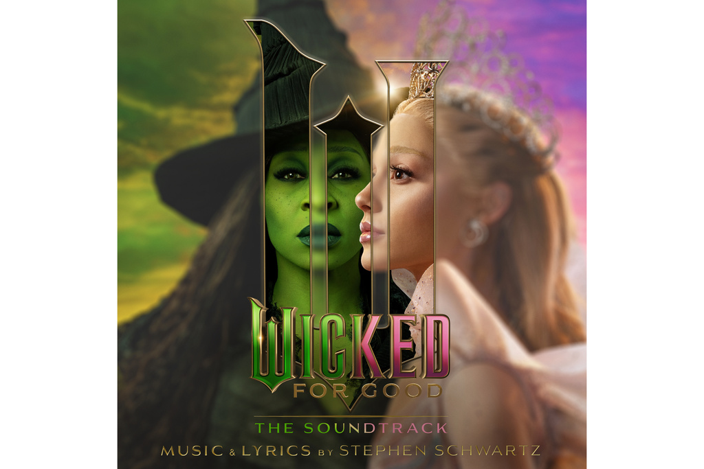 This album cover image released by Republic Records shows “Wicked: For Good: The Soundtrack.” (Republic Records via AP)