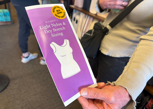 A woman holds a pamphlet for the new sleeveless sacred garments worn by members of The Church of Jesus Christ of Latter-day Saints at Deseret Book in Salt Lake City on Tuesday, Oct. 28, 2025. (AP Photo/Hannah Schoenbaum) A woman holds a pamphlet for the new sleeveless sacred garments worn by members of The Church of Jesus Christ of Latter-day Saints at Deseret Book in Salt Lake City on Tuesday, Oct. 28, 2025. (AP Photo/Hannah Schoenbaum)
