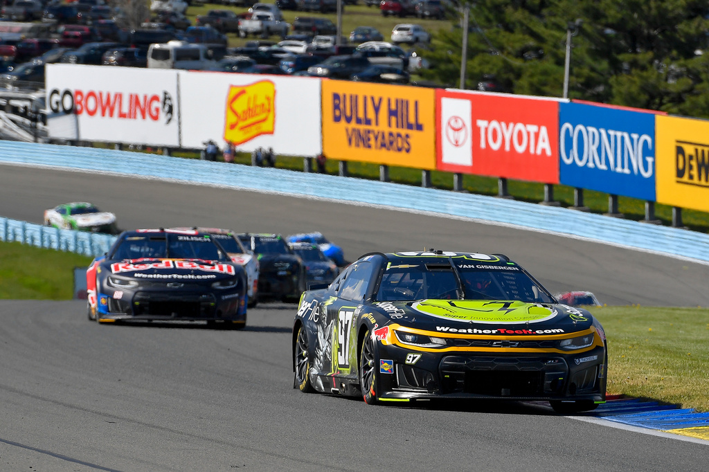 Shane Van Gisbergen (97) drives during a NASCAR Cup Series auto race Sunday, May 10, 2026, in Watkins Glen, N.Y. (Photo/Adrian Kraus)