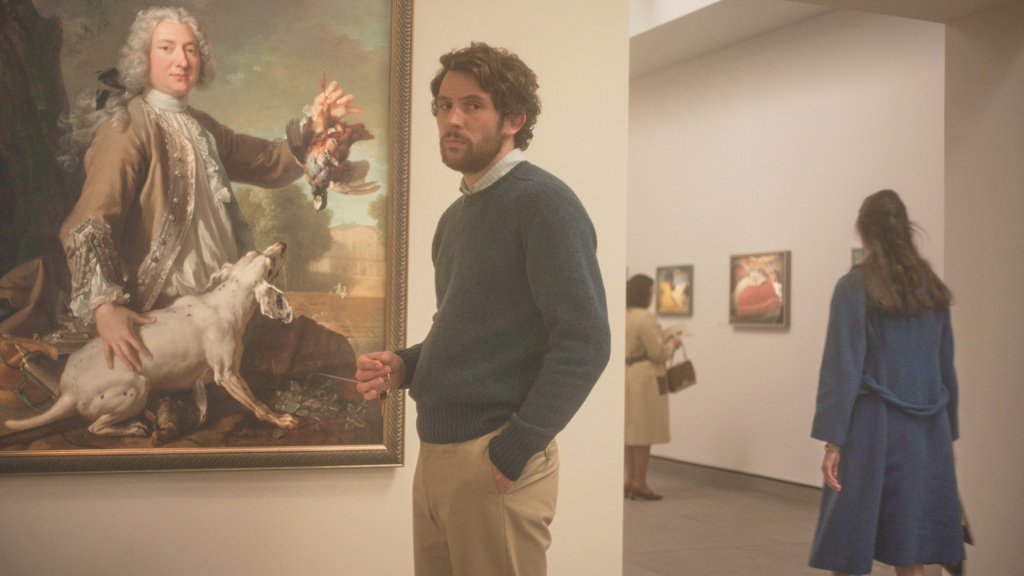 This image released by Mubi shows Josh O'Connor in a scene from "The Mastermind." (Mubi via AP)