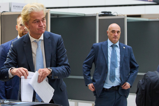 Far-right anti Islam lawmaker Geert Wilders, second left, casts his vote at a polling station during general elections in The Hague, Netherlands, Wednesday, Oct. 29, 2025. (AP Photo/Peter Dejong) Far-right anti Islam lawmaker Geert Wilders, second left, casts his vote at a polling station during general elections in The Hague, Netherlands, Wednesday, Oct. 29, 2025. (AP Photo/Peter Dejong)