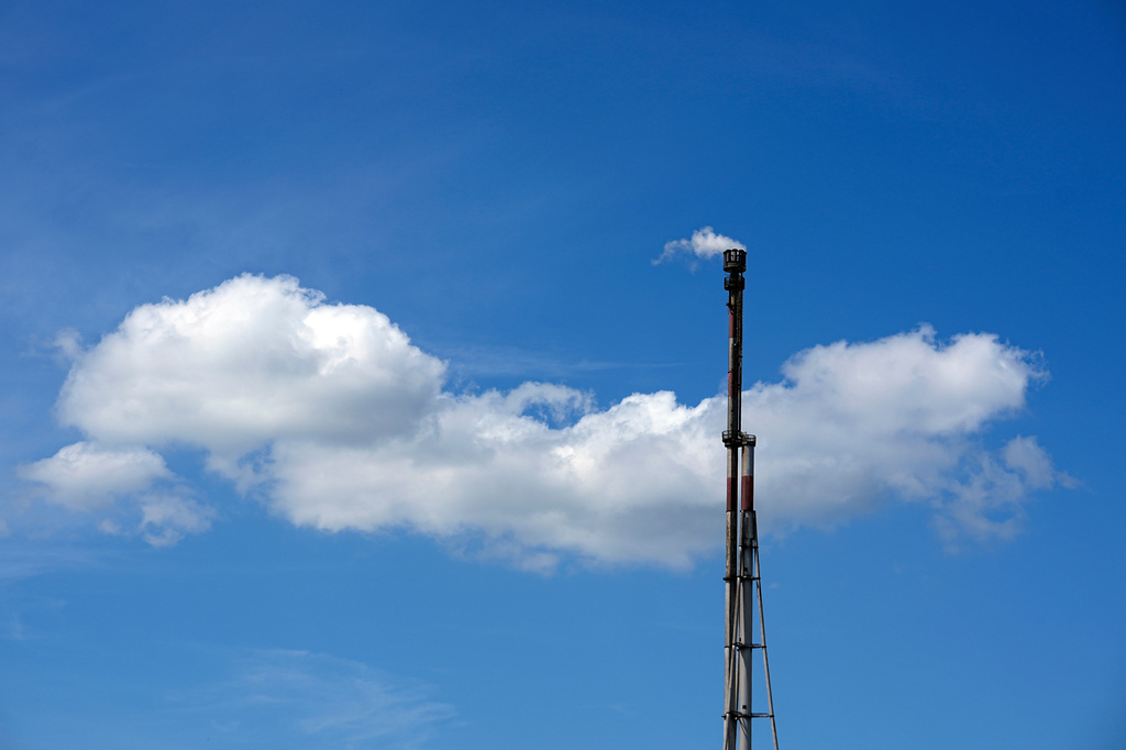 The Feyzin Total oil refinery is seen outside Lyon, France, Friday, April 17, 2026. (AP Photo/Laurent Cipriani)