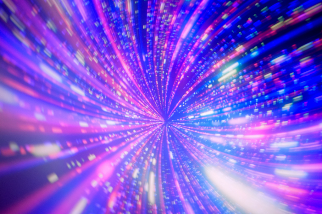 Color and light flood the OMNIMAX theater screen before a viewing of the "Ohio: Wild at Heart" film that features the state's top-rated park system to highlight wildlife conservation efforts and the restorative power of outdoor recreation at the Robert D. Lindner Family OMNIMAX Theater at the Cincinnati Union Terminal, Tuesday, Dec. 30, 2025, in Cincinnati. (AP Photo/Carolyn Kaster)