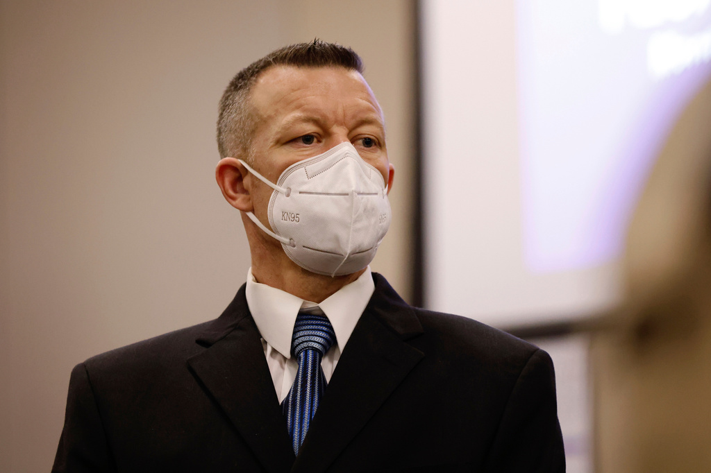 FILE - Paul Flores listens during his murder trial in Monterey County Superior Court in Salinas, Calif., on July 18, 2022. (Daniel Dreifuss/Monterey County Weekly via AP, Pool, File)