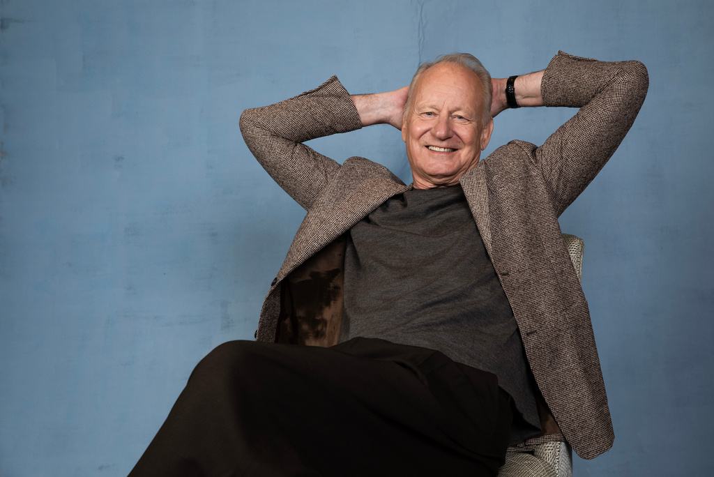 Stellan Skarsgard poses for a portrait to promote "Sentimental Value" on Tuesday, Nov. 4, 2025, in Los Angeles. (Photo by Rebecca Cabage/Invision/AP)