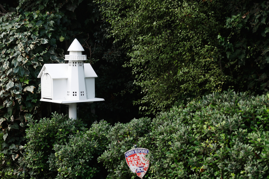 A mailbox is seen outside of Rob Reiner's residence Monday, Dec. 15, 2025, in the Brentwood section of Los Angeles. (AP Photo/Caroline Brehman)