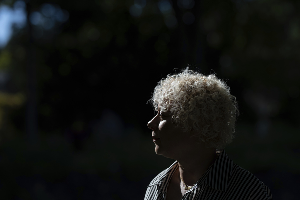 Brianna Wheeler poses for a photo at Peninsula Park, Monday, Sept. 22, 2025, in Portland, Ore. (AP Photo/Jenny Kane)