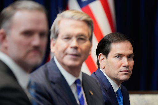 Secretary of State Marco Rubio reacts during a meeting between President Donald Trump and Brazil's President Luiz Inacio Lula da Silva on the sidelines of the ASEAN Summit in Kuala Lumpur, Malaysia, Sunday, Oct. 26, 2025. (AP Photo/Mark Schiefelbein) Secretary of State Marco Rubio reacts during a meeting between President Donald Trump and Brazil's President Luiz Inacio Lula da Silva on the sidelines of the ASEAN Summit in Kuala Lumpur, Malaysia, Sunday, Oct. 26, 2025. (AP Photo/Mark Schiefelbein)