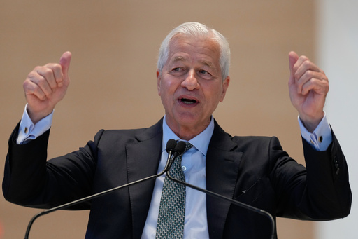 JPMorgan Chase CEO Jamie Dimon speaks during a ribbon cutting ceremony in New York, Tuesday, Oct. 21, 2025. (AP Photo/Seth Wenig) JPMorgan Chase CEO Jamie Dimon speaks during a ribbon cutting ceremony in New York, Tuesday, Oct. 21, 2025. (AP Photo/Seth Wenig)