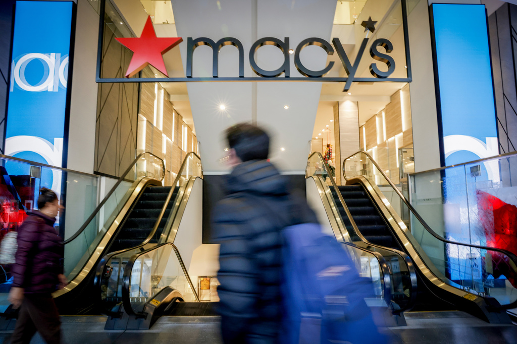 Union Square retailers prepare for Black Friday in San Francisco on Tuesday, Nov. 25, 2025. (Brontë Wittpenn/San Francisco Chronicle via AP)