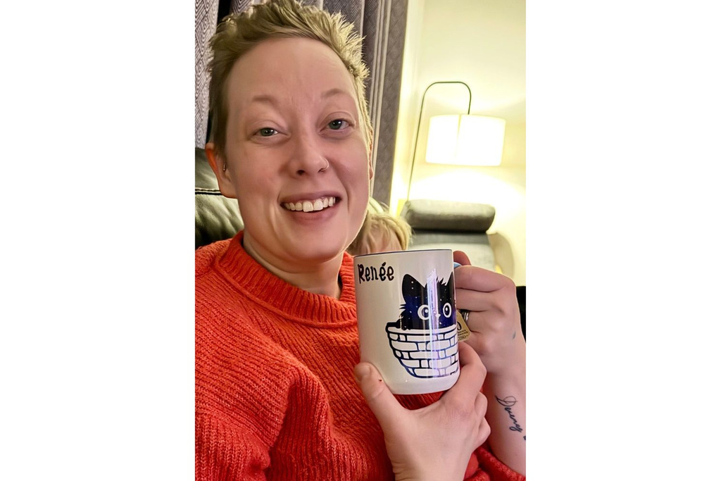 This photo provided by Romanucci & Blandin Law shows Renee Good, 37, who was shot and killed Jan. 7, 2026, by an immigration officer during a federal enforcement surge in Minneapolis. (Donna Ganger/Romanucci & Blandin Law via AP)