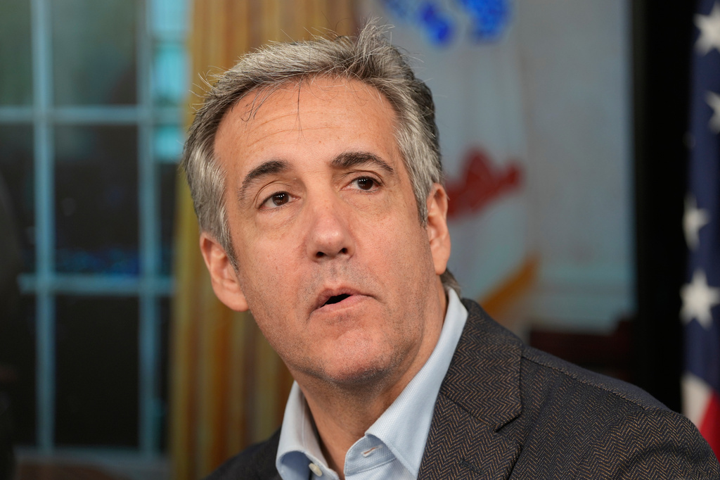 FILE - Michael Cohen speaks during a news conference announcing his new radio show in New York, July 13, 2026. (AP Photo/Seth Wenig, File)
