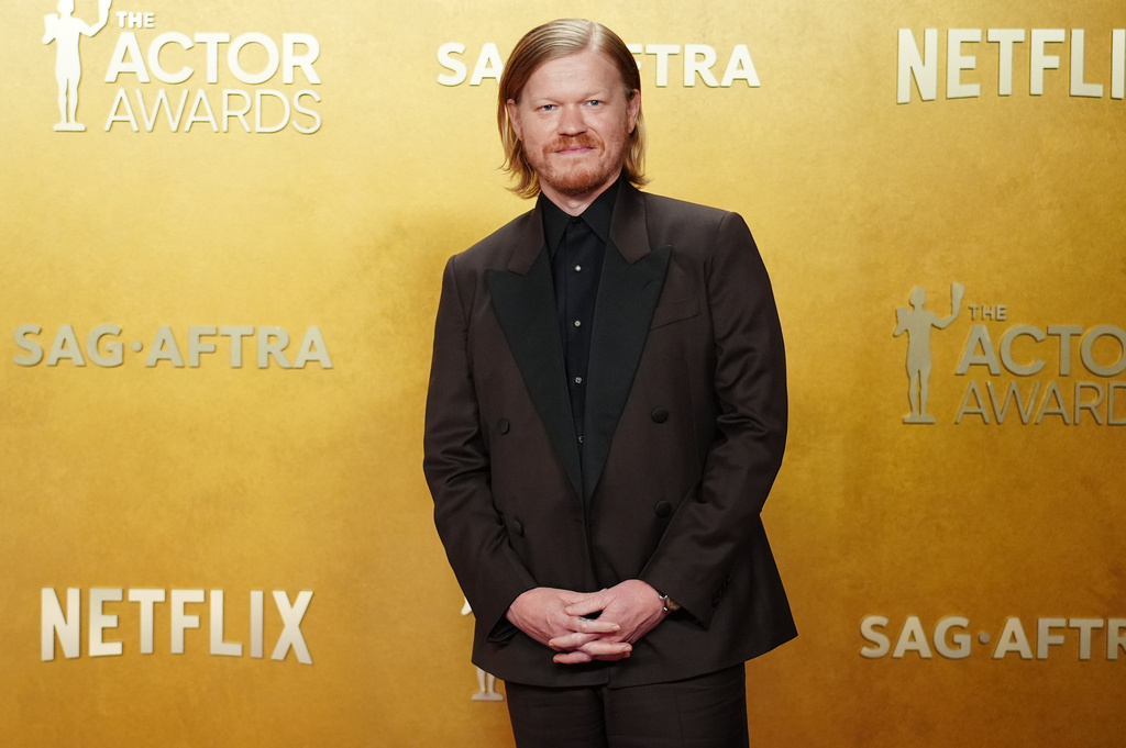 Jesse Plemons arrives at the 32nd Annual Actor Awards on Sunday, March 1, 2026, at the Shrine Auditorium and Expo Hall in Los Angeles. (Photo by Richard Shotwell/Invision/AP)