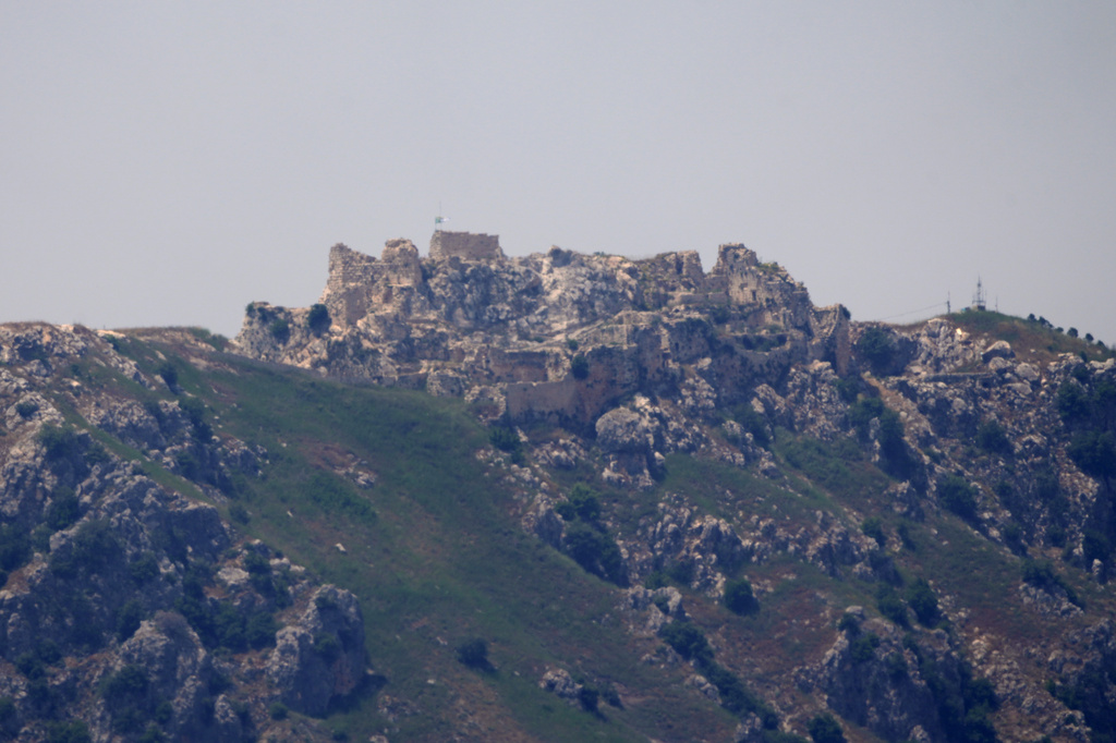 A view of he Beaufort Castle in southern Lebanon as seen from northern Israel, Sunday, May 31, 2026. (AP Photo/Ariel Schalit)