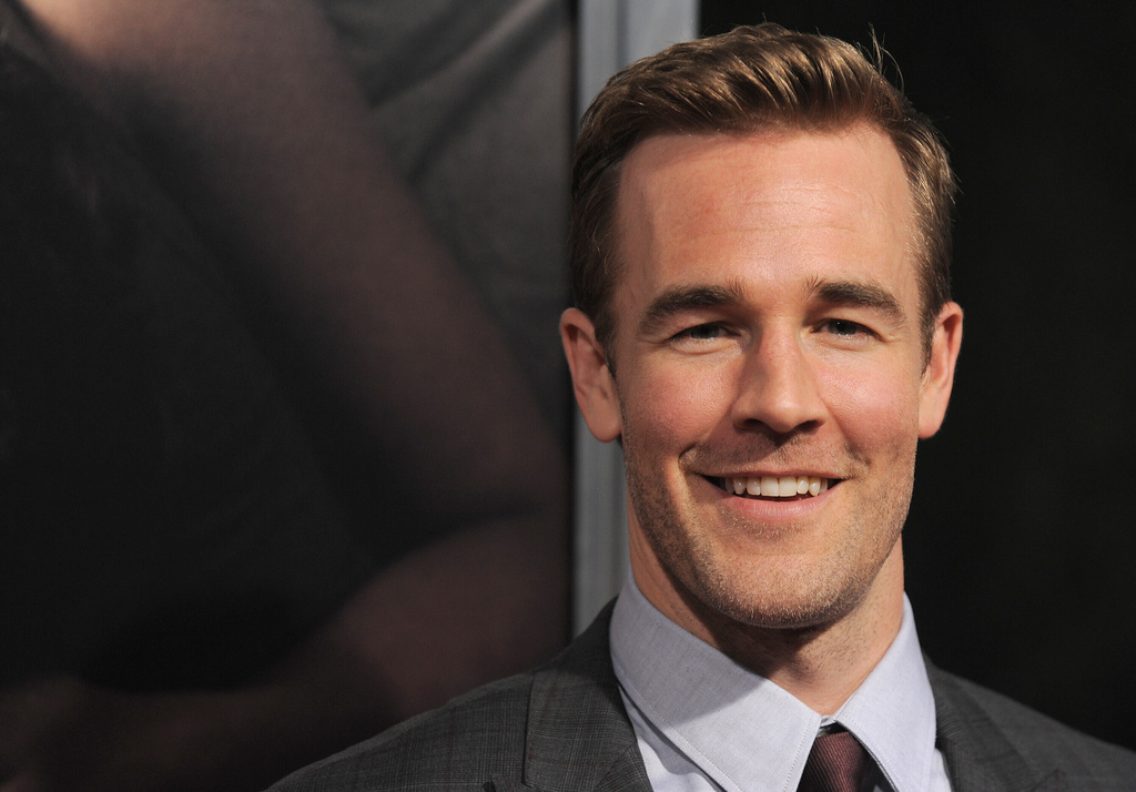 FILE - James Van Der Beek attends the premiere of "The Words" in Los Angeles on Sept. 4, 2012. (Photo by Jordan Strauss/Invision/AP, File)