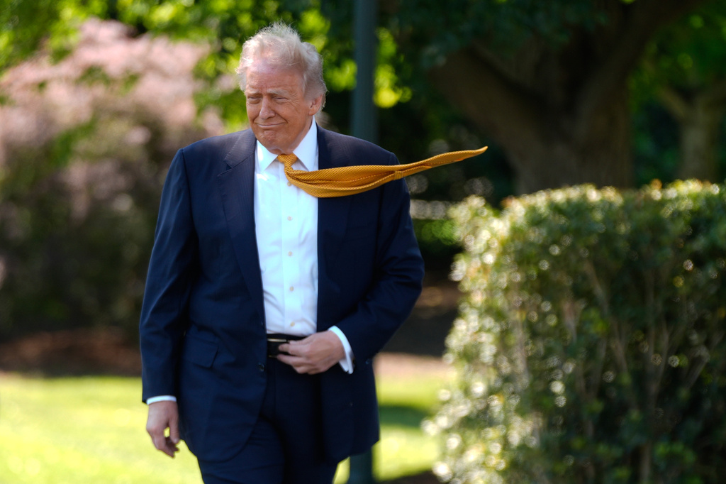 President Donald Trump leaves the White House for travel to Beijing, Tuesday, May 12, 2026, in Washington, to meet with China's President Xi Jinping. (AP Photo/Manuel Balce Ceneta)
