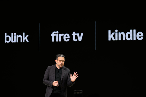 Panos Panay, senior vice president of devices and services at Amazon, speaks during an Amazon event in New York, Tuesday, Sept. 30, 2025. (AP Photo/Seth Wenig) Panos Panay, senior vice president of devices and services at Amazon, speaks during an Amazon event in New York, Tuesday, Sept. 30, 2025. (AP Photo/Seth Wenig)