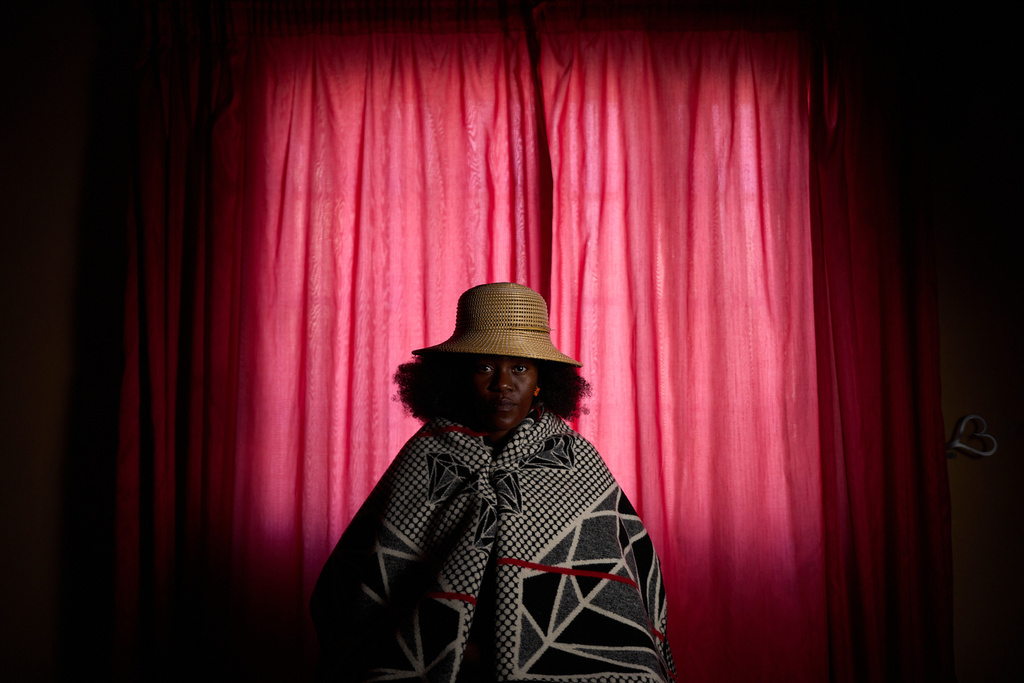 Rethabile Mostamai, 37, who lost her job as an HIV counselor after Trump's USAID cuts, poses for a portrait in Maseru, Lesotho, July 20, 2025. (AP Photo/Bram Janssen)