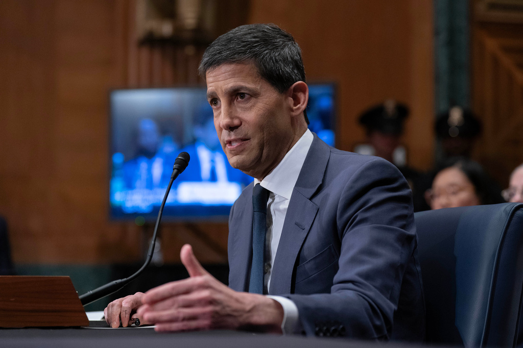Kevin Warsh testifies during his nomination hearing to be a member and chairman of the Federal Reserve Board of Governors before the Senate Banking, Housing and Urban Affairs Committee on Capitol Hill, in Washington Tuesday, April 21, 2026. (AP Photo/Jose Luis Magana)