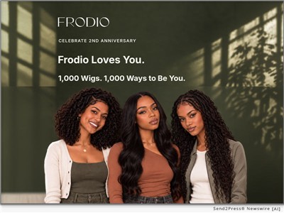 IMAGE CAPTION: 'Frodio Loves You' Giveaway Reaches Midpoint With 1,000 Free Wigs Still Up for Grabs | Frodio is marking the midpoint of its "Frodio Loves You" anniversary campaign with a reminder that eligible participants in the United States still have time to enter for the opportunity to receive one of 1,000 free wigs.