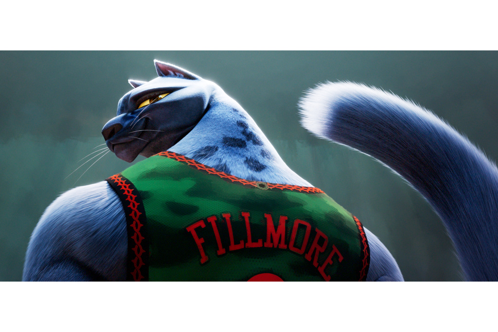 This image released by Sony Pictures shows the character Jett, voiced by Gabrielle Union, in a scene from the animated film "GOAT." (Columbia Pictures and Sony Picture Animation via AP)