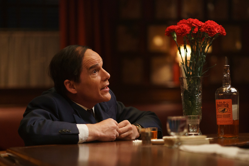 This image released by Sony Pictures Classics shows Ethan Hawke in a scene from "Blue Moon." (Sabrina Lantos/Sony Pictures Classics via AP)
