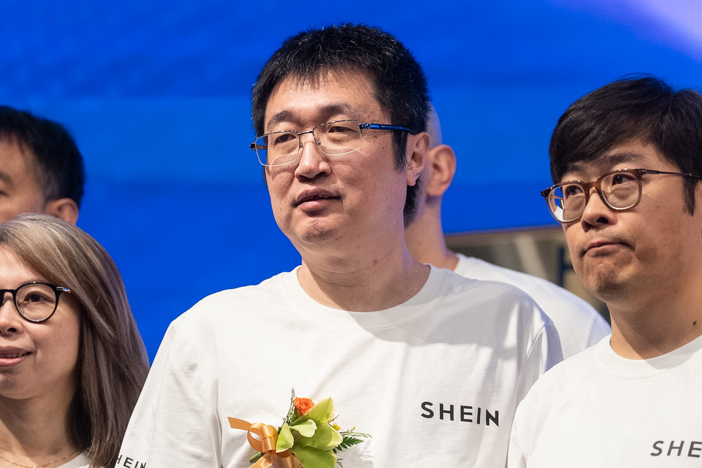 Xu Yangtian, also known as Sky Xu, chief executive officer of fast-fashion online retail giant Shein, attends its listing ceremony in Hong Kong, Tuesday, Sept. 1, 2026. (AP Photo/Chan Long Hei)