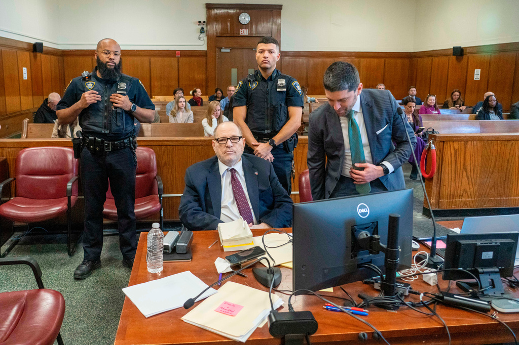 Harvey Weinstein appears in Manhattan criminal court on Tuesday, May 12, 2026, in New York. (Steven Hirsch/New York Post via AP, Pool)