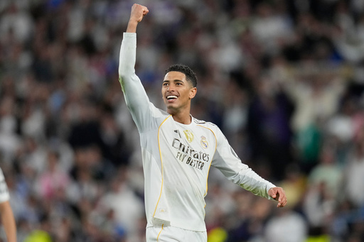 Real Madrid's Jude Bellingham reacts after a La Liga soccer match between Real Madrid and Barcelona in Madrid, Spain, Sunday, Oct. 26, 2025. (AP Photo/Bernat Armangue) Real Madrid's Jude Bellingham reacts after a La Liga soccer match between Real Madrid and Barcelona in Madrid, Spain, Sunday, Oct. 26, 2025. (AP Photo/Bernat Armangue)