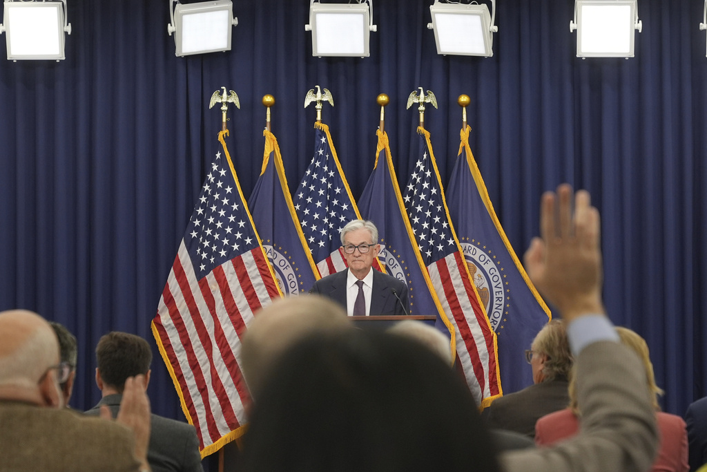 Federal Reserve Chairman Jerome Powell speaks during a news conference following the Federal Open Market Committee meeting, Wednesday, Sept. 17, 2025, at the Federal Reserve Board Building in Washington. (AP Photo/Jacquelyn Martin)