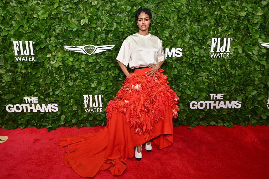 Teyana Taylor attends The Gotham Film Awards at Cipriani Wall Street on Monday, Dec. 1, 2025, in New York. (Photo by Evan Agostini/Invision/AP)