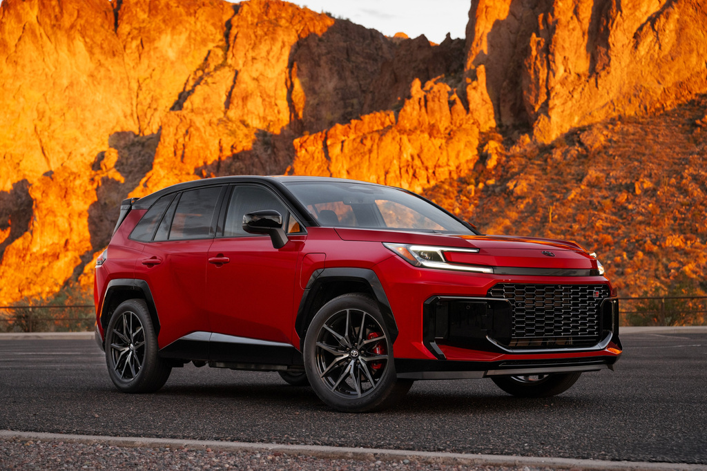 This photo provided by Toyota shows the plug-in hybrid 2026 Royota Rav4. (Toyota via AP)